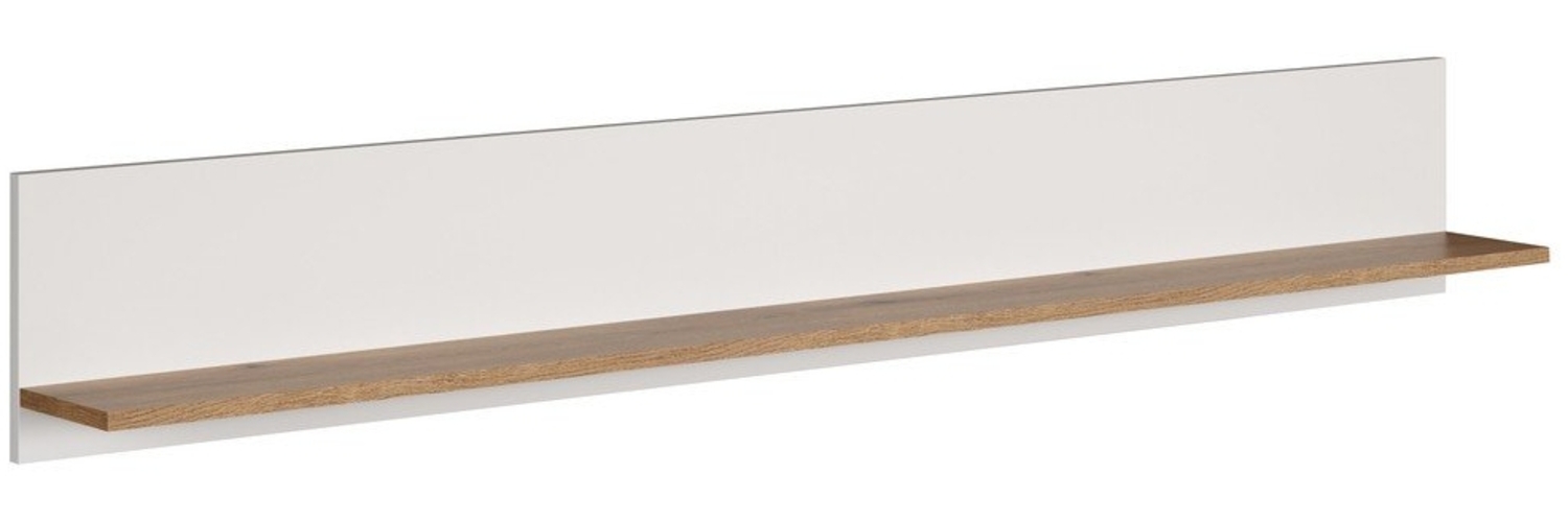 Wandboard Vianna in weiß und Eiche 170 cm Bild 1