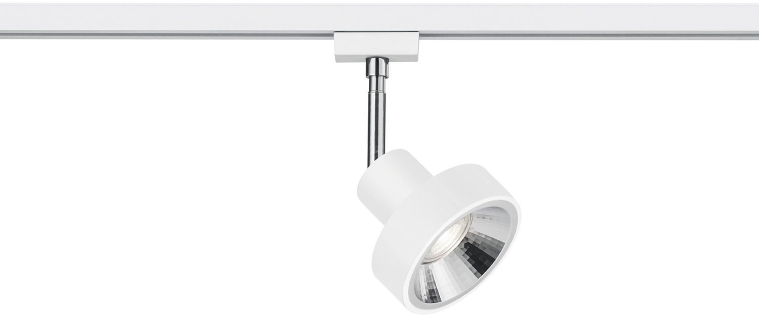 Strahler LEON in Weiß für DUOline 2-Phasen Schienensystem Bild 1