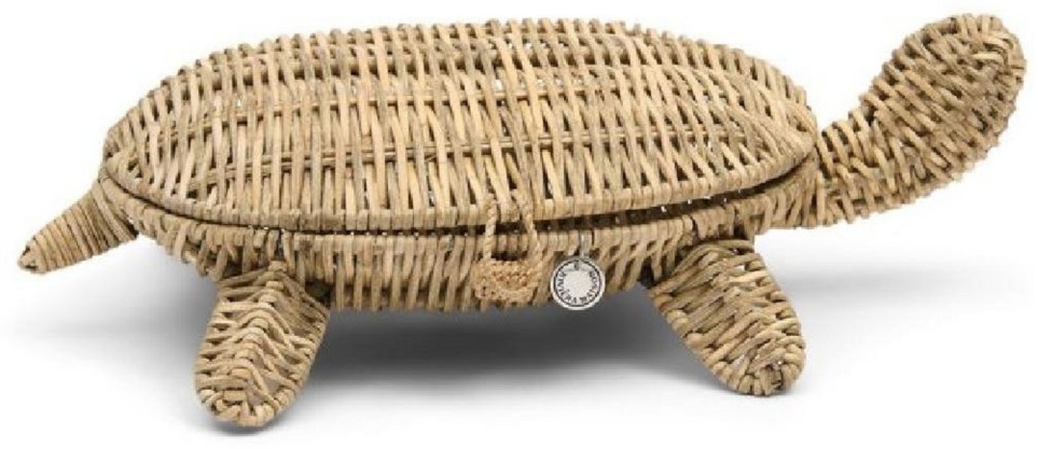 Rivièra Maison Servierschale Korb Schildkröte Turtle Basket Decoration Rustic Rattan Bild 1