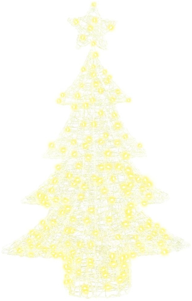 vidaXL Weihnachtsbaum mit 100 LEDs Warmweiß 120 cm Acryl 42018973 Bild 1