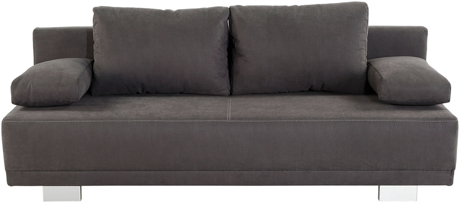 Funktionssofa Lilly / Luzio, Mikrofaser, Grau, 196 x 78 x 82 cm Bild 1