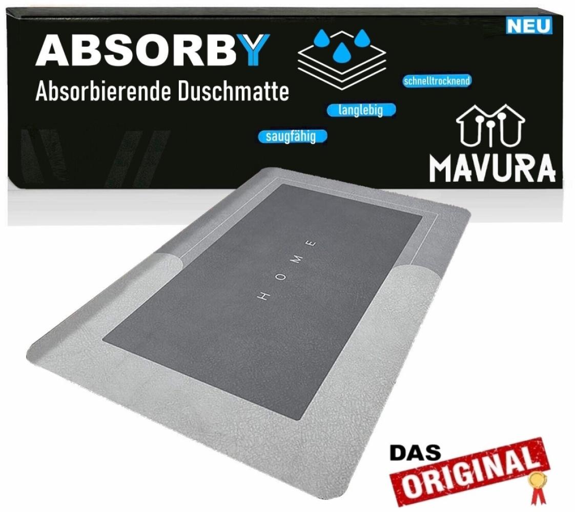 MAVURA Duschmatte ABSORBY Super absorbierende Badematte Bodenmatte Duschvorleger, Badvorleger Badezimmer Badteppich Duschvorlage rutschfest Bild 1