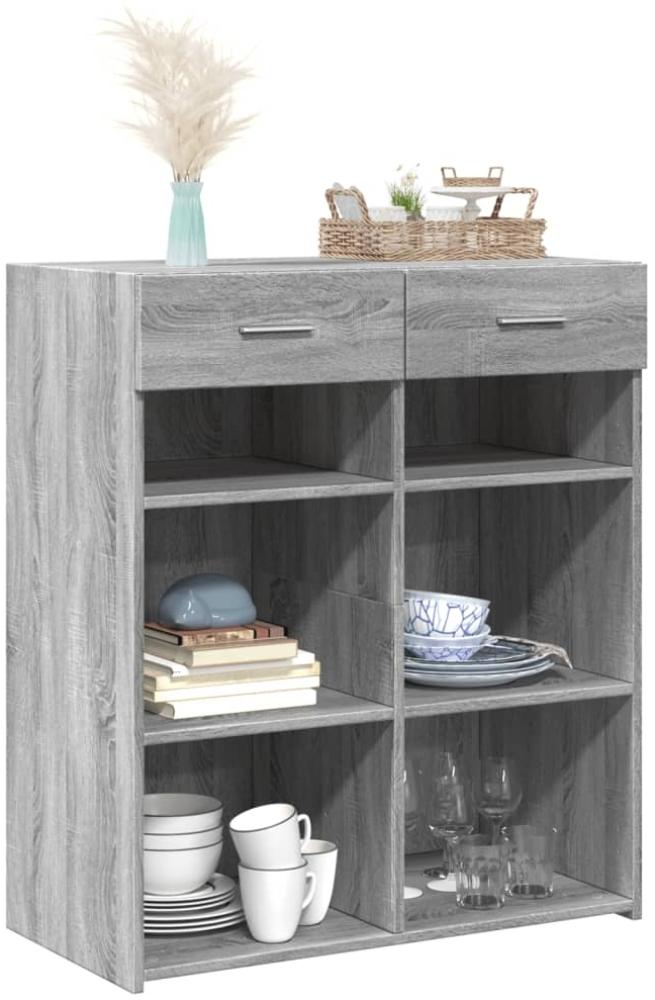 Highboard Grau Sonoma 80x42,5x93 cm Holzwerkstoff Bild 1