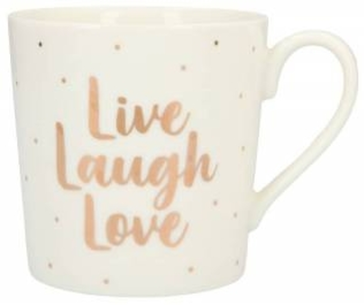 Depesche Porzellan Becher Live Laugh Love Bild 1