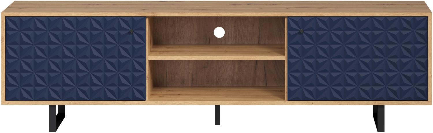 Lowboard TV-Schrank Sentra | Artisan Eiche / Dark Blue Bild 1