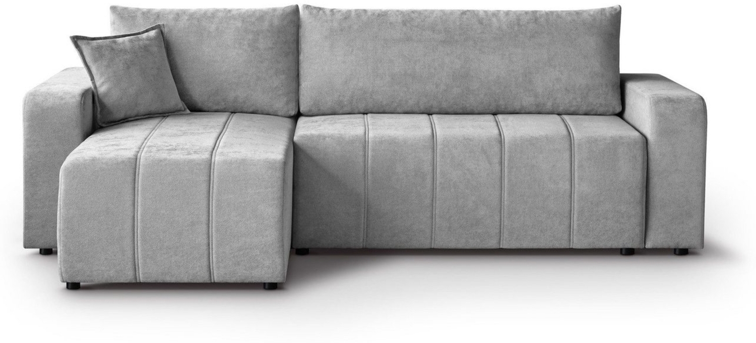 Beautysofa Ecksofa MORI, universelle Seite, mit Schlaffunktion, mit Bettkasten Bild 1