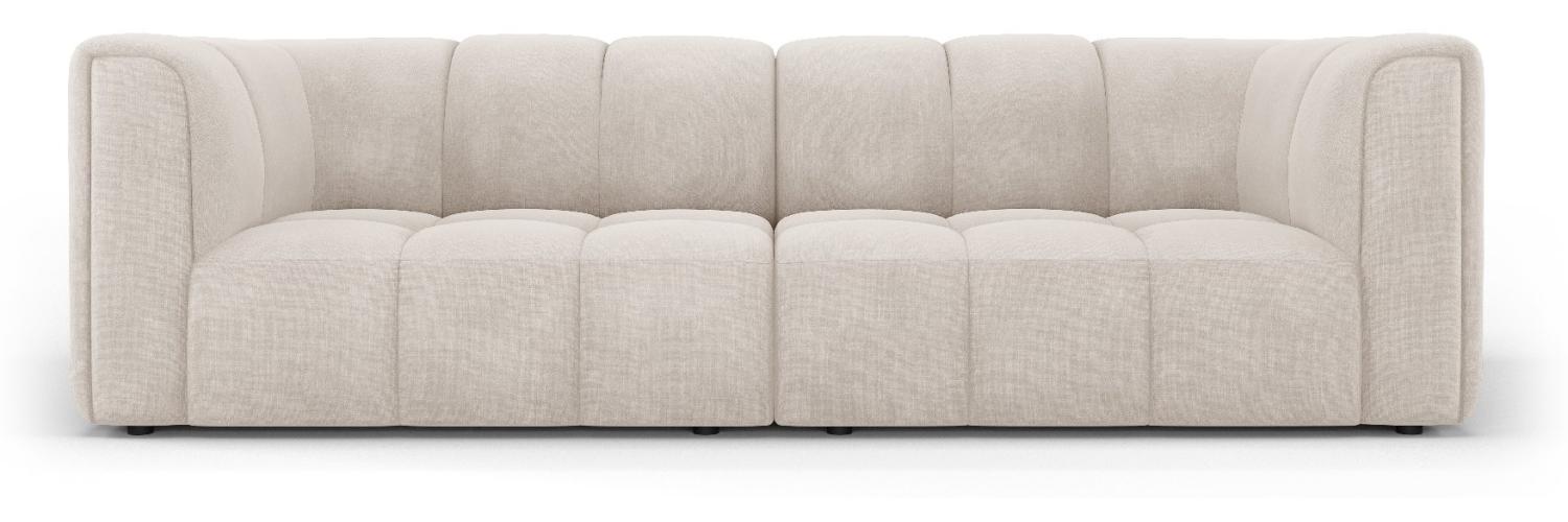 Micadoni Modulares Sofa Serena 3-Sitzer Strukturierter Stoff Beige Bild 1