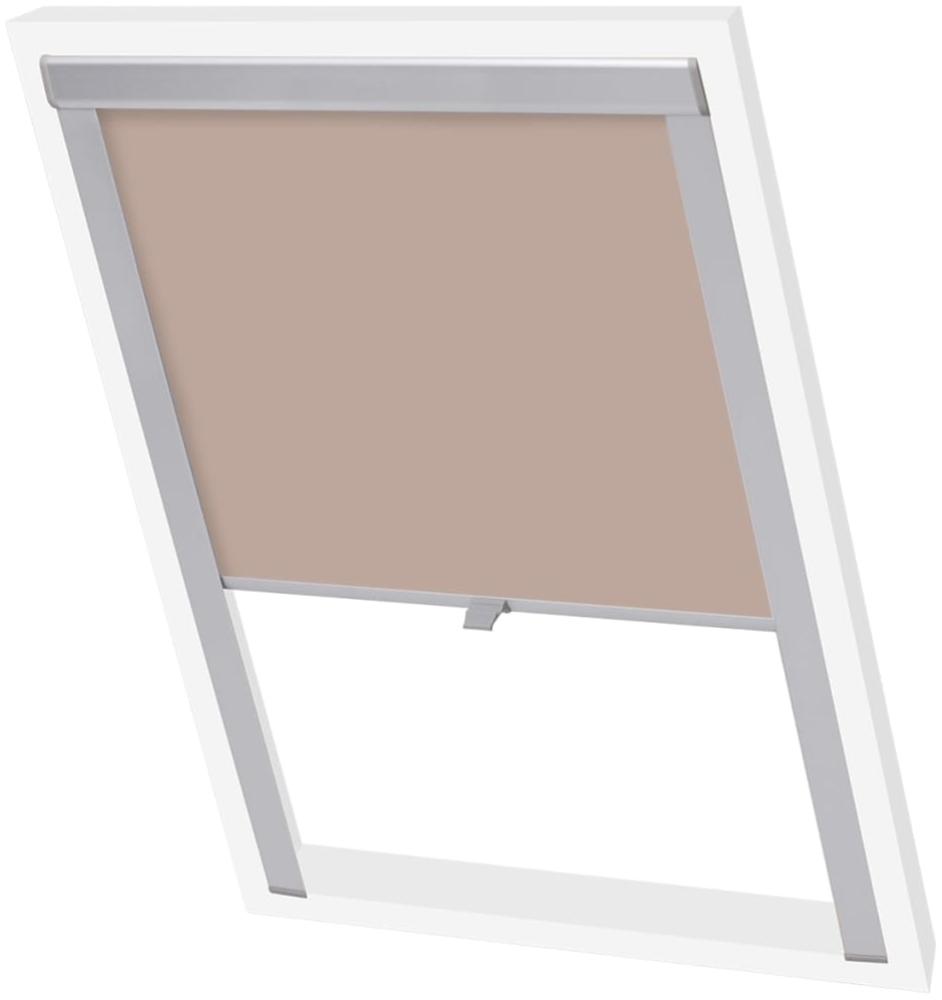 vidaXL Verdunkelungsrollo Beige MK04 133484 Bild 1