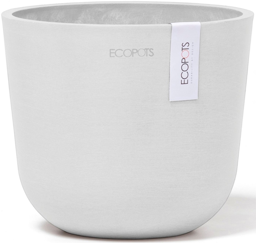 ECOPOTS Blumentopf Oslo Mini 16 Weiß, für den Innenbereich Bild 1