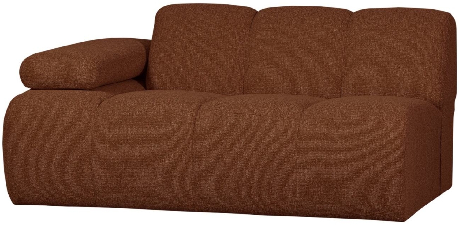 Modulsofa Mojo Boucle 1,5er Arm-Links, Rostbraun Bild 1