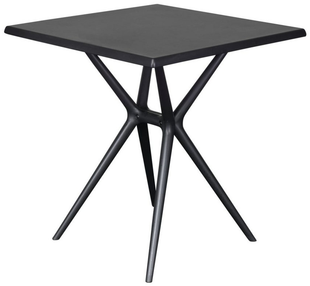 dasmöbelwerk Gartentisch Gartentisch Moroni Balkontisch Bistrotisch 70x70 Kunststoff anthrazit Bild 1