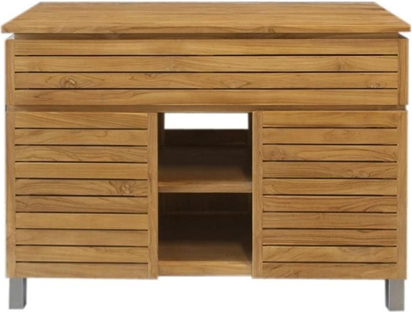 Badmöbel Set Antonia Teak Massivholz - Breite vom Unterschrank: 105 cm Bild 1