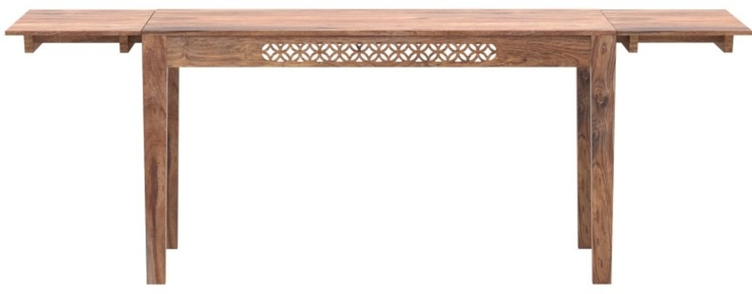 Ausziehbarer Esstisch Mira 140/220x90 aus indischem Sheesham-Massivholz Bild 1