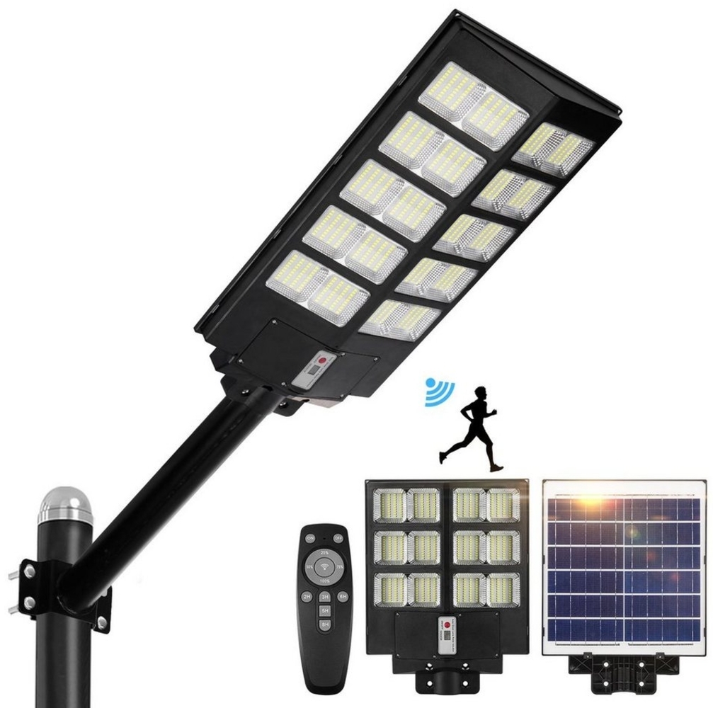 MUPOO LED Solarleuchte LED Solarlampen mit Bewegungsmelder,LED Solarleuchte für Außen, Große Größe-80000lm, LED fest integriert Bild 1