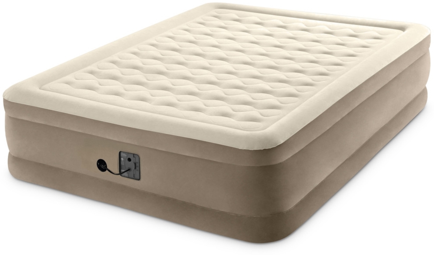 Intex 'DURA-BEAM' UltraPlush Airbed inkl. Pumpe, beige, 152 x 203 x 46 cm Bild 1