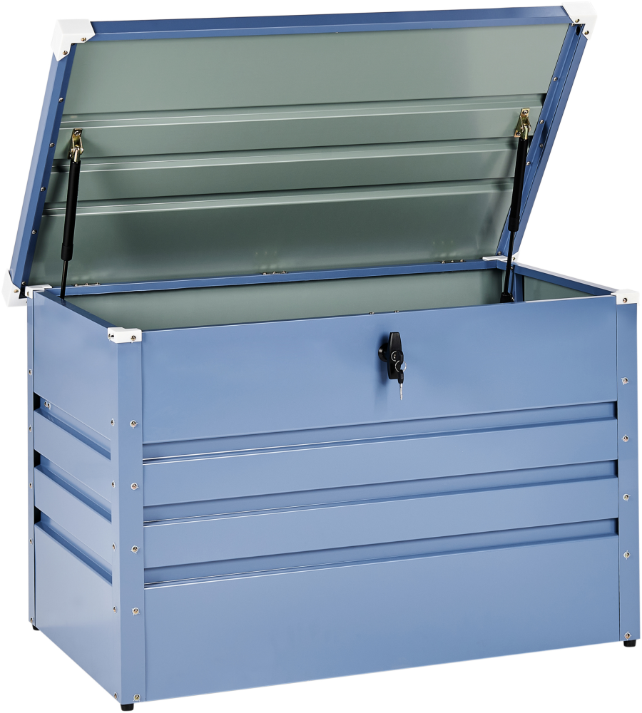 Aufbewahrungsbox CEBROSA Metall 100 cm 62 cm Blau Bild 1