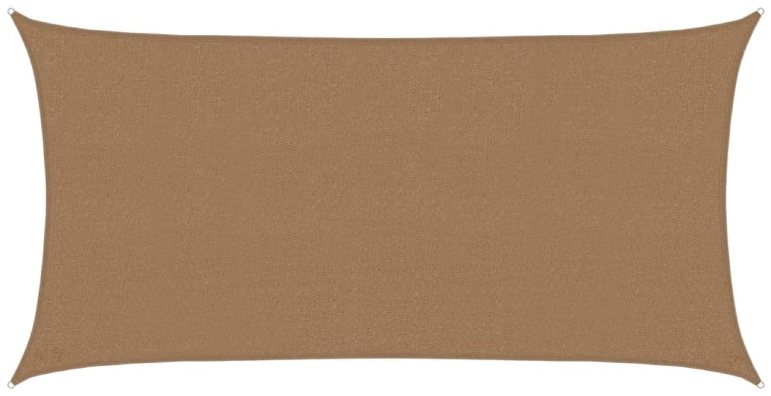 vidaXL Sonnensegel 160 g/m² Taupe 2,5x4,5 m HDPE 311400 Bild 1