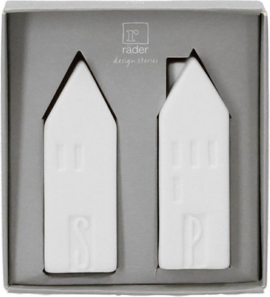 Räder Salzstreuer 2er Set Porzellan weiß Bild 1