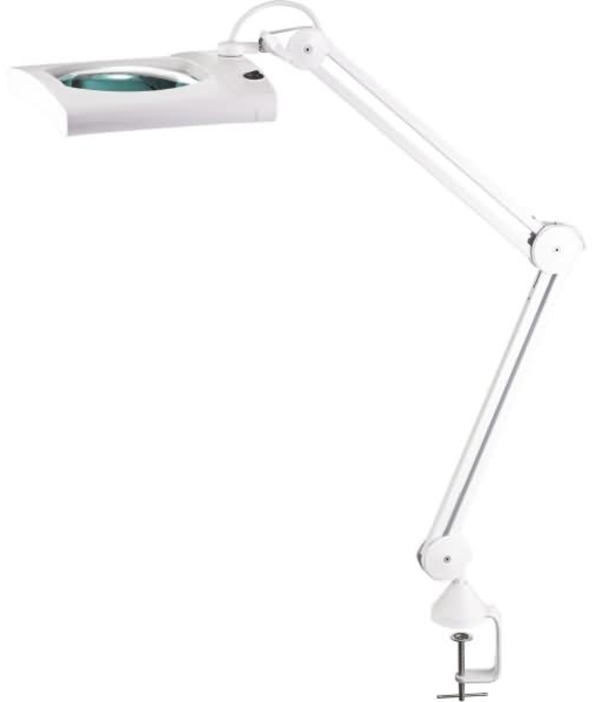 Alco Lupenleuchte LED 9223 mit Tischklemme weiß Bild 1