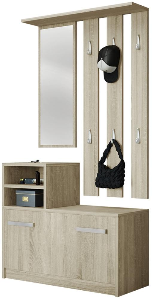 Mirjan24 Garderobe-Set Biel, sonoma eiche Bild 1