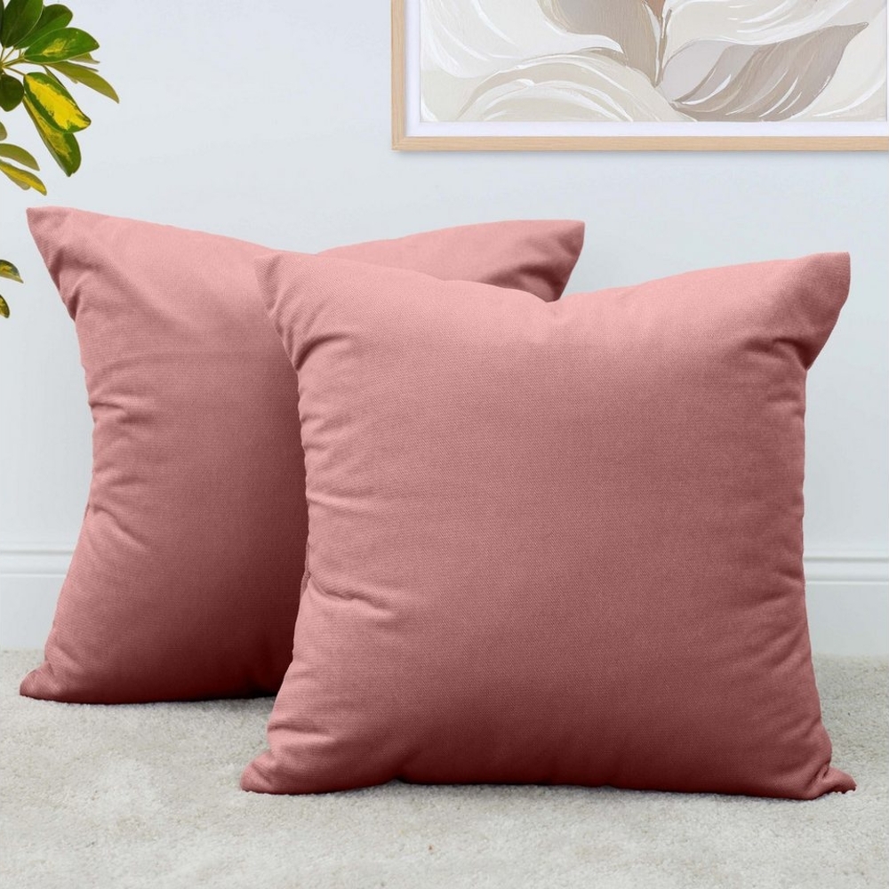 Amilian Dekokissen 2er Set - Kissen mit Füllung und Bezug - Sofakissen, Zierkissen, (2 Stück), 40x40 cm, Kopfkissen, Kuschelkissen mit Kissenfüllung Bild 1