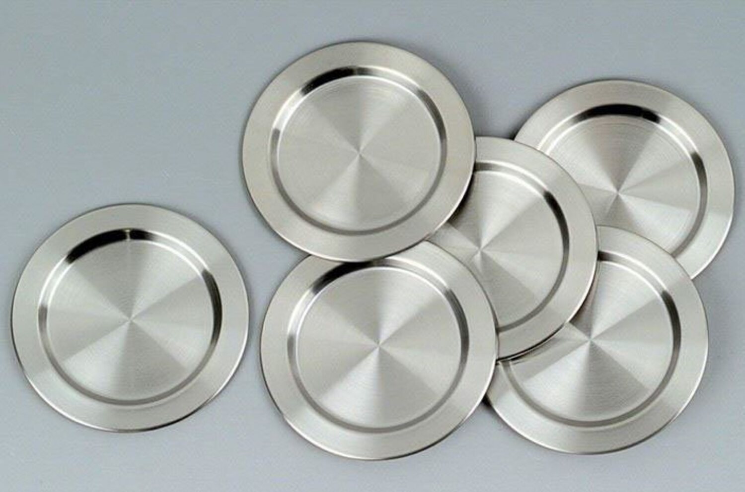 APS Glasuntersetzer ROLLO, Set, 6-tlg, Edelstahl 18/8, Ø 12 cm Bild 1