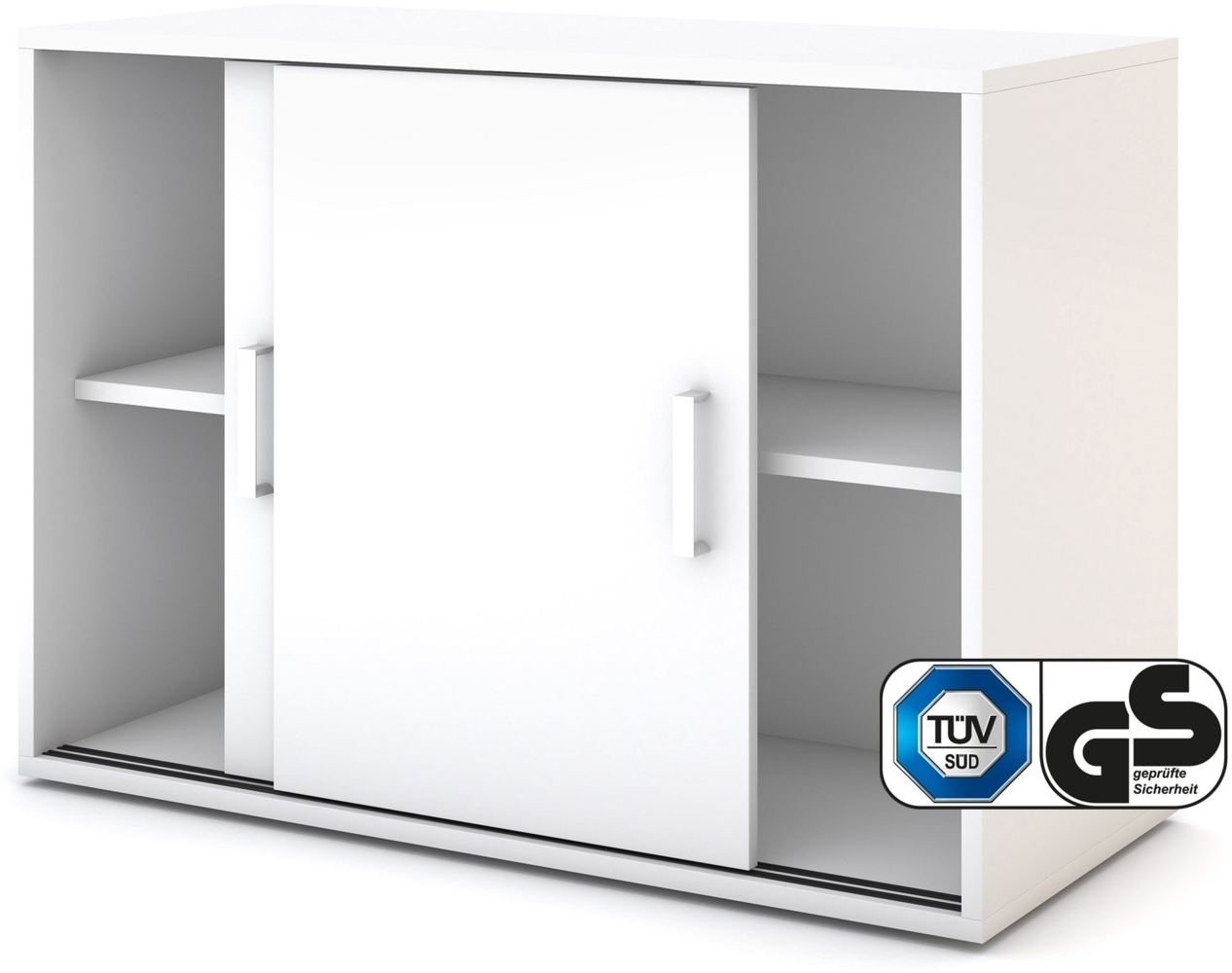 ASSMANN Schiebetürenschrank Allvia Weiß 100x44x73cm Holz Bild 1