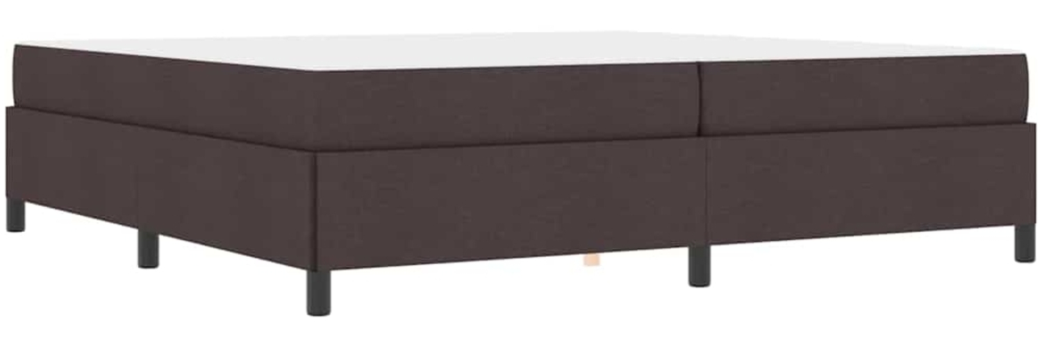vidaXL Boxspringbett Dunkelbraun 200 x 200 cm Stoff 3398888 Bild 1