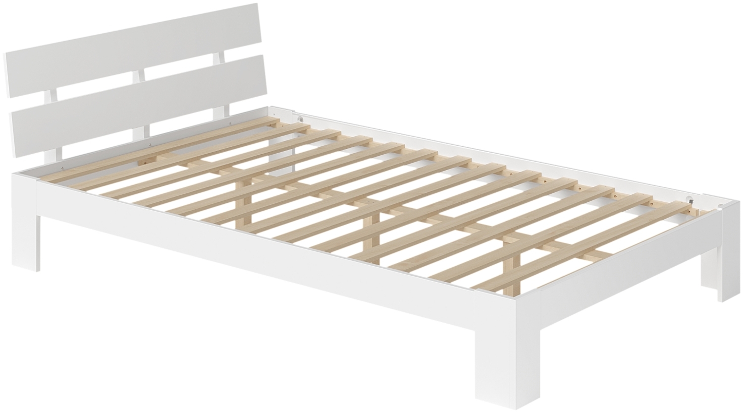 Bellamio 'Kavir' Bett, weiß, 120x200 cm Bild 1