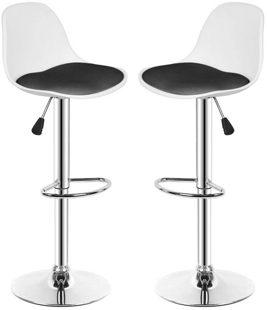 JEOBEST Barhocker Barstühle (Set, 2 St), Höhenverstellbar, Drehbar, Küchenstühle Tresenstuhl mit Rückenlehne Bild 1