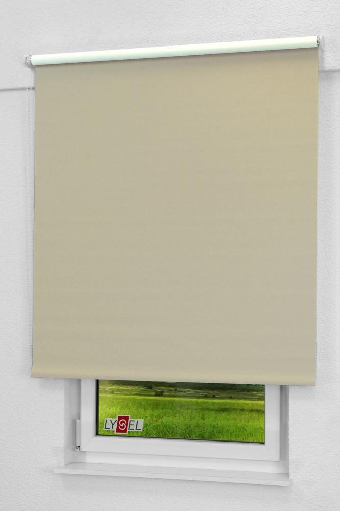 Lysel - Qualitätsrollo abdunkelnd graubeige, (B x H) 83cm x 190cm in braun/graubeige Bild 1