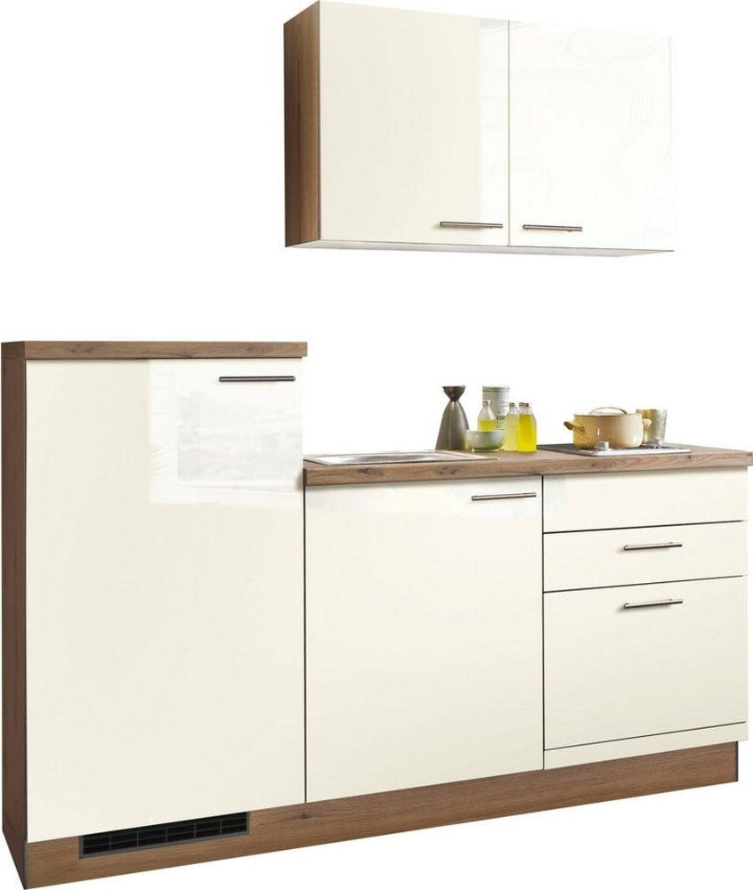 KOCHSTATION Küchenzeile "KS-Kapro", vormontiert, mit E-Geräten, Stellbreite 180 cm Bild 1