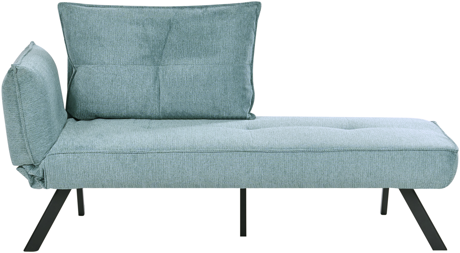 Linksseitige Chaiselounge ROCAMADOUR Stoff Hellblau Bild 1