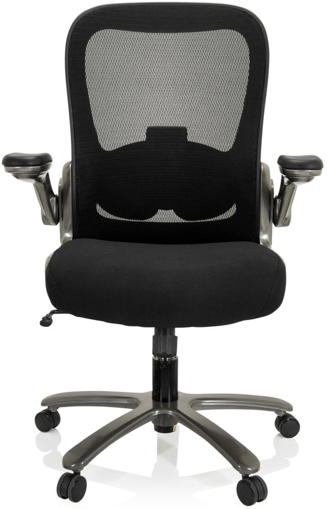 hjh OFFICE XXL Drehstuhl INSTRUCTOR T I Stoff/Netzstoff Schwarz Bild 1