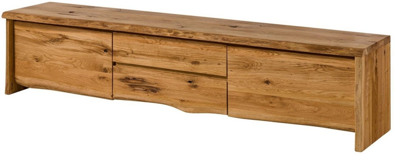 Massivmoebel24 TV-Board (TV-Board Wildeiche 220 x 45 x 50 natur geölt PURE OAK #704) Bild 1