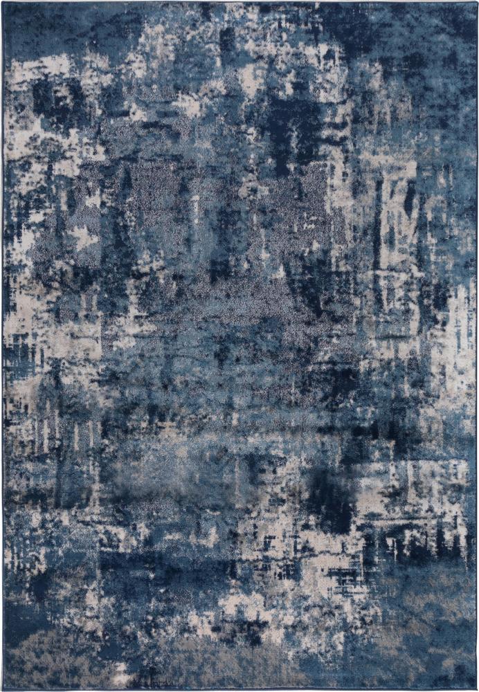 Kadima Design "Dee" Abstrakte Kunst-Teppiche in Premium-Qualität. Farbe: Blau, 80x150 cm Bild 1