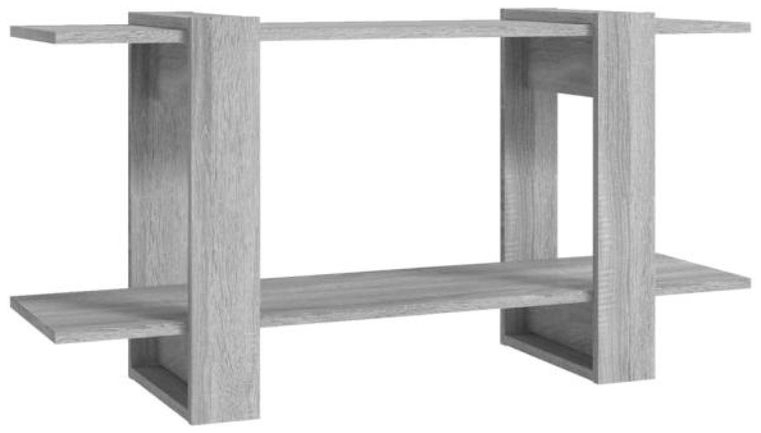 vidaXL Bücherregal Grau Sonoma 100x30x51 cm Holzwerkstoff 813570 Bild 1