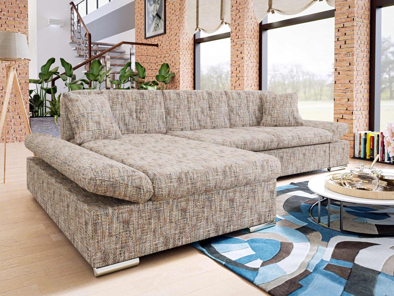 Ecksofa Montana Premium mit Regulierbare Armlehnen, L-Form (Farbe: Tracy 211.01, Seite: Links) Bild 1