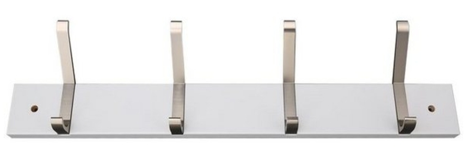 Garderobenleiste, Wandgarderobe, Hakenleiste, 4 Haken, 600 mm breit 610400 Bild 1