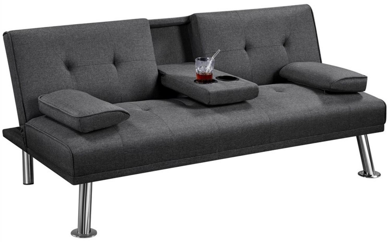 Yaheetech Schlafsofa Klappbares Couch Sofa mit Schlaffunktion Bettsofa, Liegefläche von 167 × 94 cm fürs Wohnzimmer/Schlafzimmer/Gästezimmer Bild 1