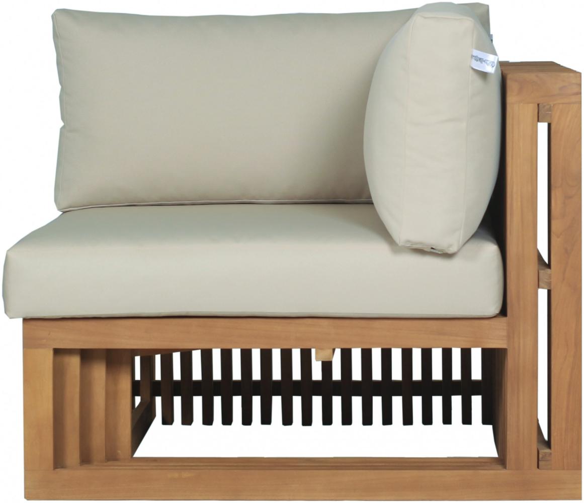 Eckteil Outdoor Gartensofa Loppio aus Teak von Teako Design Bild 1