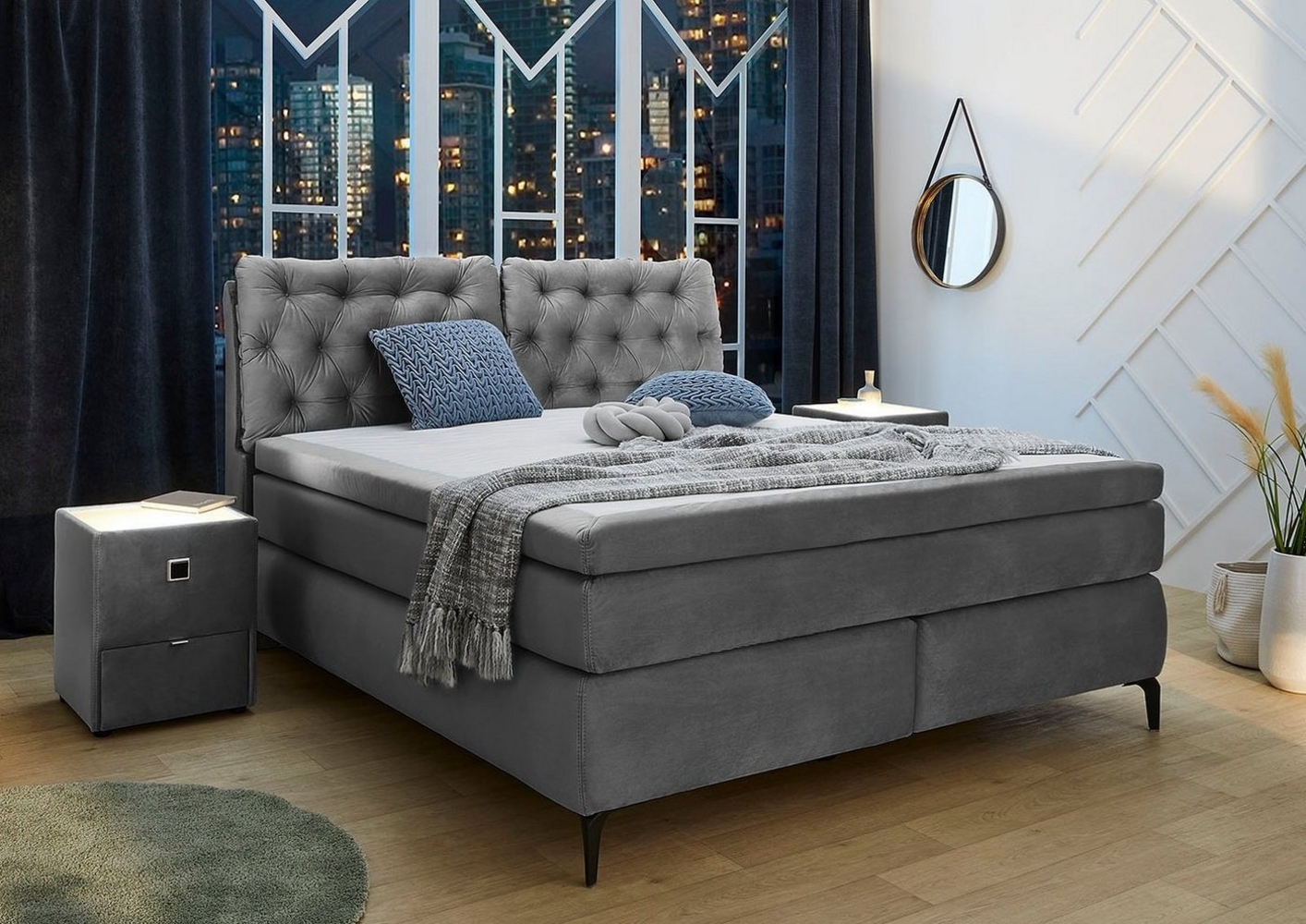Jockenhöfer Gruppe Boxspringbett Chelsea, mit Kaltschaum-Topper Bild 1