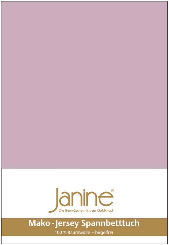 Janine Mako Jersey Spannbetttuch Bettlaken 180 - 200 x 200 cm OVP 5007 21 altrose Bild 1