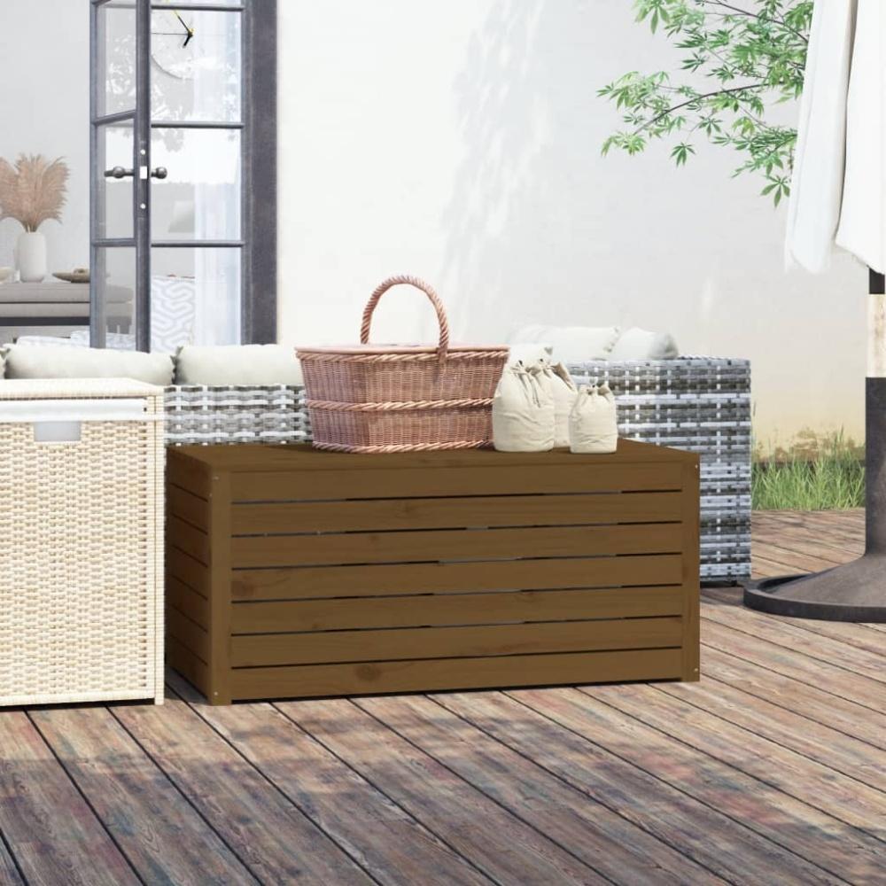 vidaXL Gartenbox Honigbraun 101x50,5x46,5 cm Massivholz Kiefer 823951 Bild 1