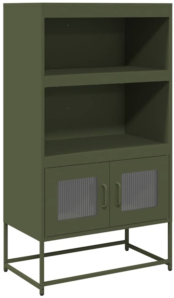 vidaXL Highboard Olivgrün 68x39x123 cm Stahl 853372 Bild 1
