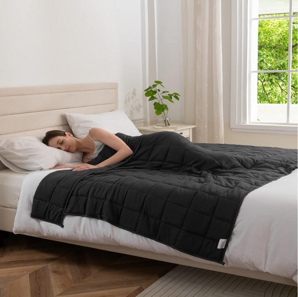 Good Nite Microfaserbettdecke Gewichtsdecke schwere Decke für ruhige Sinne Grau, Gewichtsdecke, 125x150/180, 150x200cm, ideal gegen Schlafstörungen Bild 1