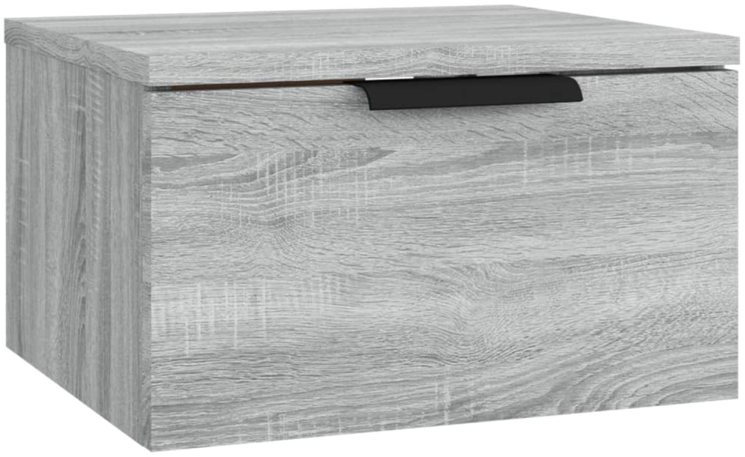 Wand-Nachttisch Grau Sonoma 34 x 30 x 20 cm Bild 1