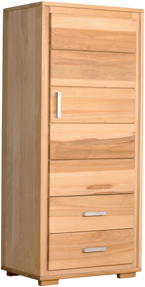 Schrank Genf 1-türig rechts - Kernbuche Massivholz geölt Bild 1