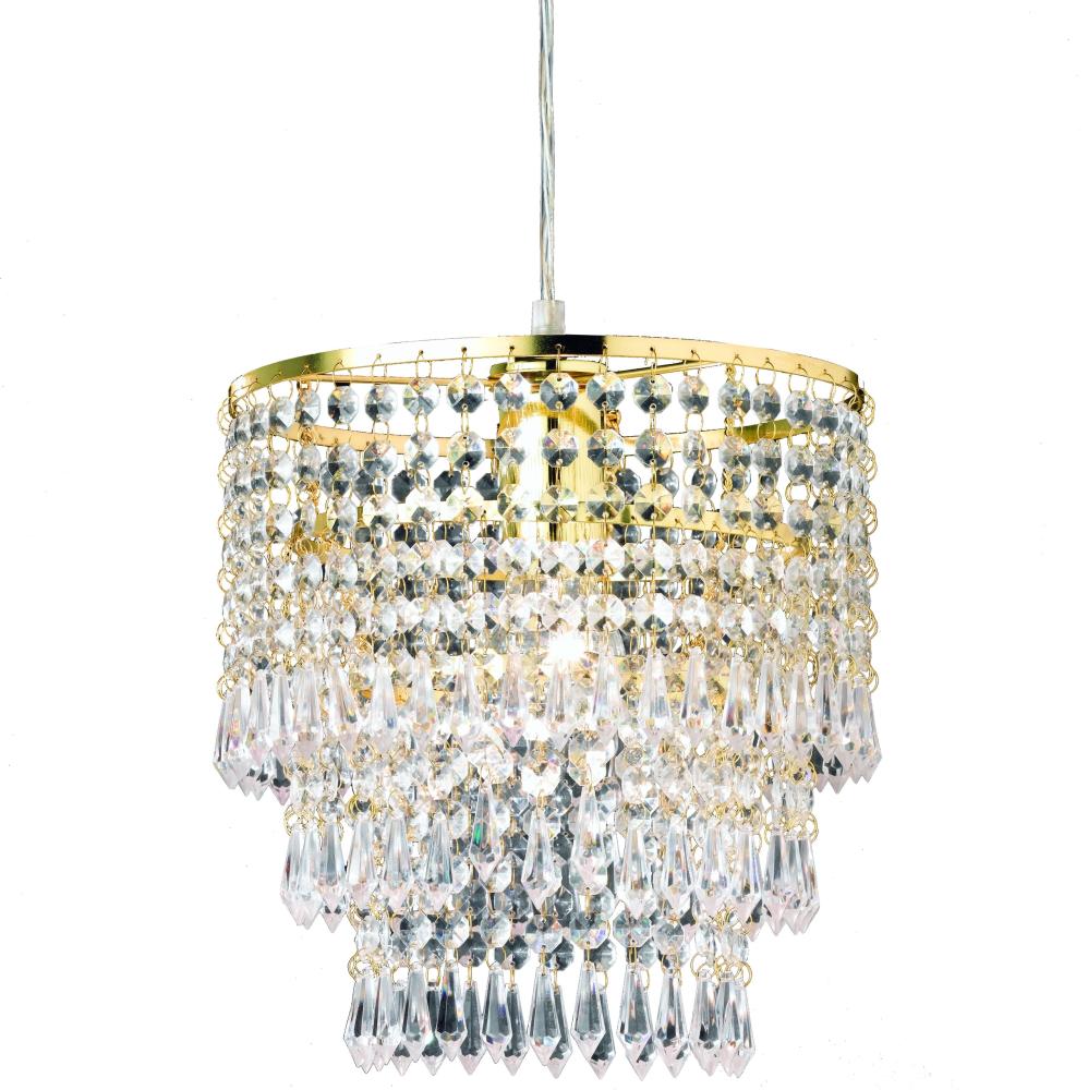 Reality | Trio Pendelleuchte, D=25cm, H=35cm ~ Messing/klar Bild 1