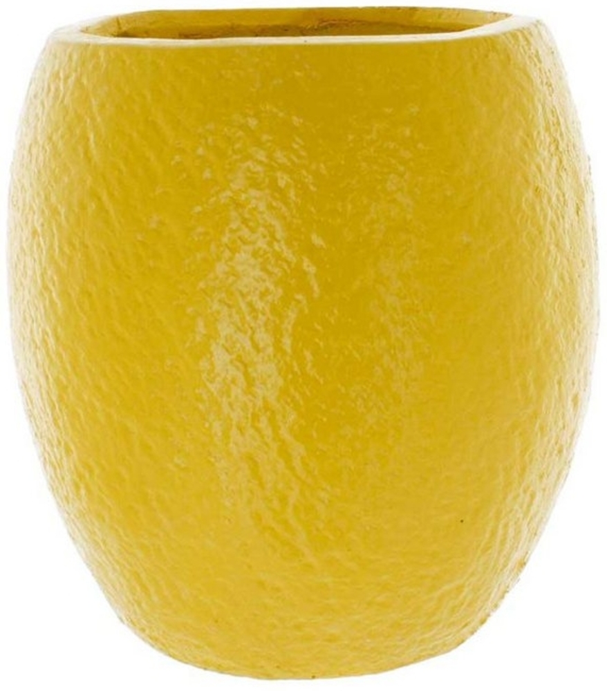 Blumentopf - Zitrone - gelb - ca. 31 x 31 x 31 cm Bild 1